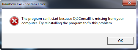 Qt5core.dll Is Missing From Your Computer